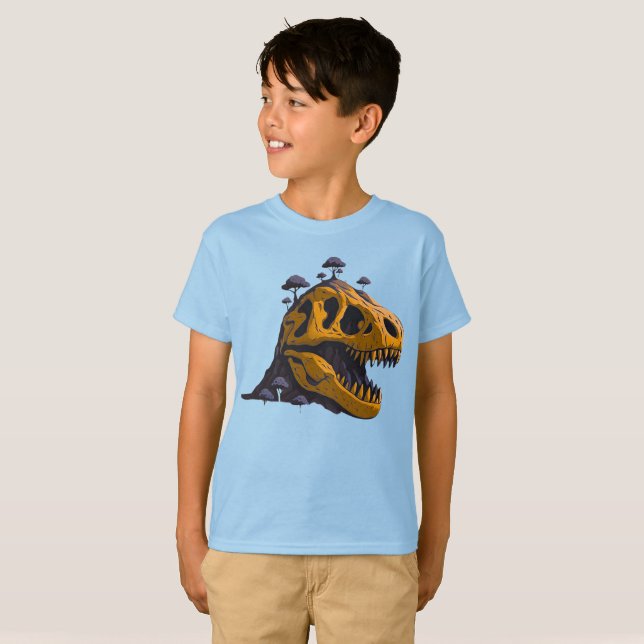 Dino Skull Island Grafisk T-Shirt (Hel framsida)