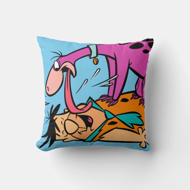 Dino Slickande Fred Flintstone Kudde (Framsida)
