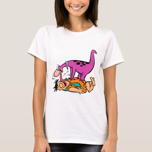 Dino Slickande Fred Flintstone Tee (Framsida)