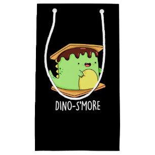 Dino-smore Funny Dinosaur Smore Pun Mörk BG