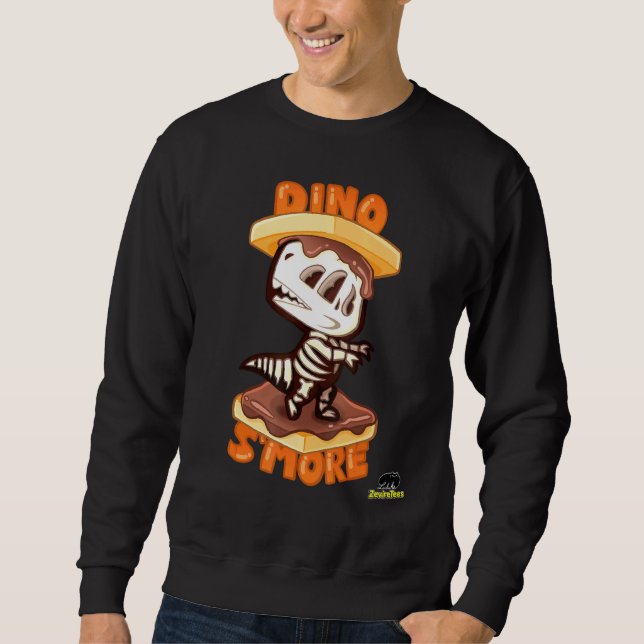 Dino Smore Skeleton Lång Ärmad Tröja (Framsida)