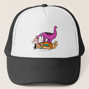 Dino som slickar den Fred flintstonen Truckerkeps