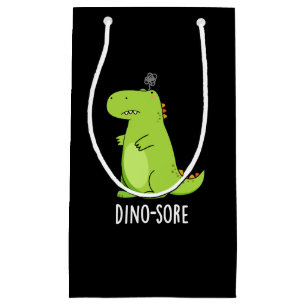 Dino-sore Funny Irritated Dinosaur Pun Mörk BG