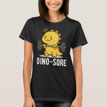 Dino Sore Rolig T-Shirt för Dinosaurie Gym