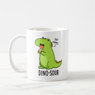 Dino-sour Funny Dinosaur Pun Kaffemugg
