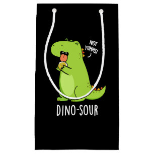 Dino-sour Funny Dinosaur Pun Mörk BG