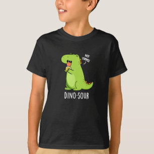 Dino-sour Funny Dinosaur Pun Mörk BG T Shirt