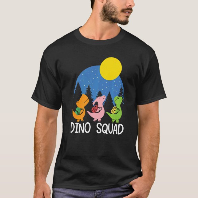 Dino Squad Future Paleontolog Fossil Dinosaur T Shirt (Framsida)