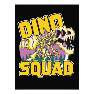 Dino Squad logotyp Fototryck