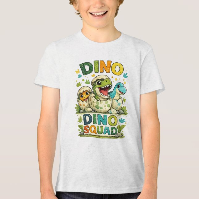 Dino Squad Ungar T Shirt (Framsida)