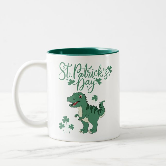 Dino St. Patrick's Day Mugg (Vänster)