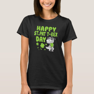 Dino St patricks day Småbarn T Shirt
