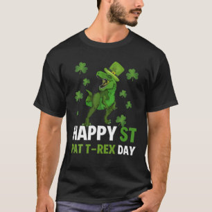 Dino St patricks day Småbarn T Shirt