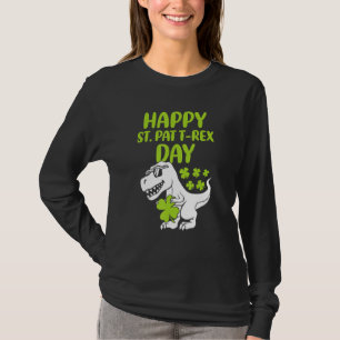 Dino St patricks day Småbarn T Shirt