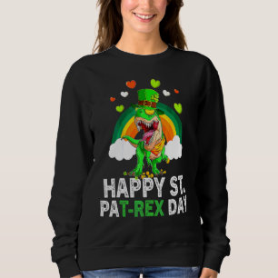 Dino St patricks day Toddle, lycklig St Pat Trex D T Shirt