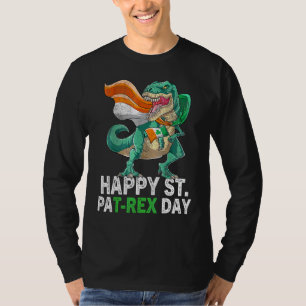 Dino St patricks day Toddle, lycklig St Pat Trex D T Shirt