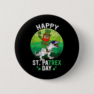 Dino St Patricks Day Tröja Barn Småpojkar Lepre Knapp