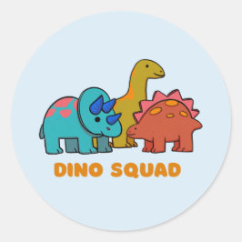 Dino Sticker Runt Klistermärke