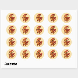 Dino Sticker Sheet – Kammli Hero Held Kollektion Runt Klistermärke