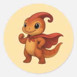 Dino Sticker Sheet – Kammli Hero Held Kollektion Runt Klistermärke