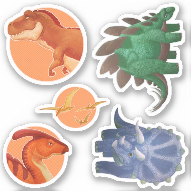 Dino Stickers Klistermärken (Framsida)