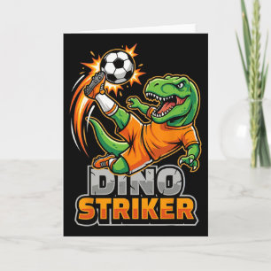 Dino Striker T-Rex Fotbollsspark Rolig Dinosaurie Kort