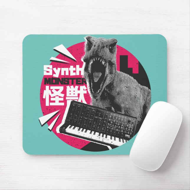 Dino Synth Musiker  Musmatta (Med mus)