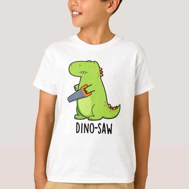 Dino-szawa Funny Dinosaur Verktyg Pun T Shirt (Framsida)