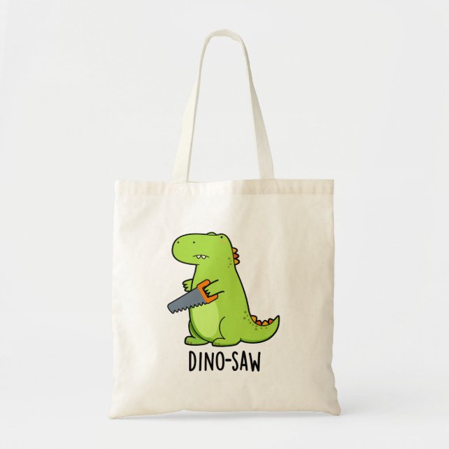 Dino-szawa Funny Dinosaur Verktyg Pun Tygkasse (Framsidan)