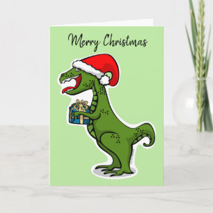 Dino T-rex-jul Helgkort