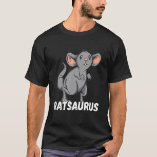 Dino T-Rex Saurus Råtta Mouse Råtta Owner Rodent R T Shirt