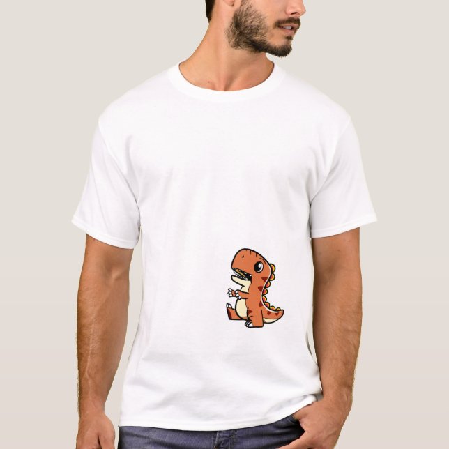  Dino T-Shirt – Rolig & Forhistorisk Stil för Dino (Framsida)
