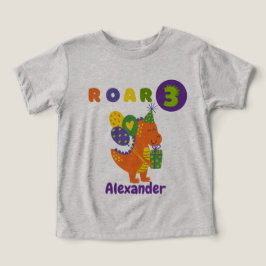 Dino-tastic Födelsedagsfest Boy Småbarn T-Shirt