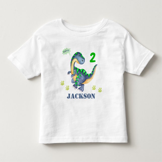 Dino tshirt Boy Dinosaur tshirt Dino t-shirt (Framsida)