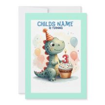 Dino Turning 3 födelsedag