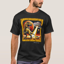 Dino UFO Selfie: Alien Encounter (Man Tshirt) #07 T Shirt