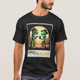 Dino UFO Selfie: Dino vs Alien (Man Tshirt) #04 T Shirt