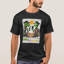 Dino UFO Selfie: Dino vs Alien (Man Tshirt) #08 T Shirt