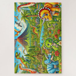 "Dino Valley Äventyr" - Jigszawa Puzzle Pussel