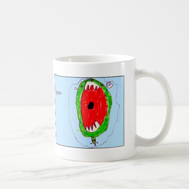 dino-vråla muggen kaffemugg (Höger)