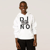 DINO - White Kids'Hanes ComfortBlend® Hoodie