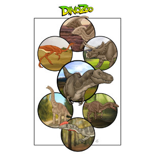 Dino Zoo: Dinosaur Collage #2 T Shirt