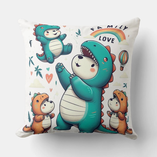DinoBear Bond Kudde (Framsida)