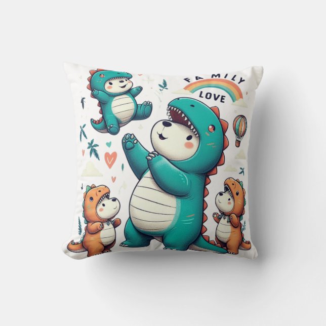 DinoBear Bond Kudde (Framsida)