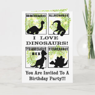 Dinobites födelsedagsfest Invitaitons! Inbjudan