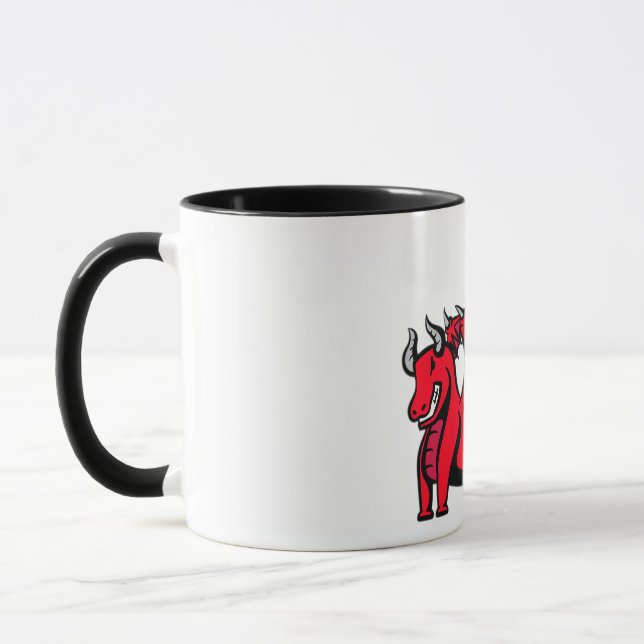 dinobull, upp på fel väg mugg (Vänster)