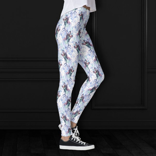Dinocorn Clouds | Mystical Unicorn Horned Dinosaur Leggings (Skapare uppladdad)