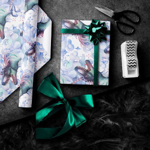 Dinocorn Clouds Mystical Unicorn Horned Dinosaur Presentpapper