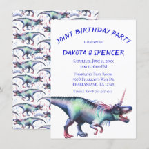 Dinocorn Födelsedagskalas | Enhörning Dinosaurie