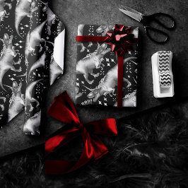 Dinocorn Silver Mönster | Fantasy Black and White Presentpapper
